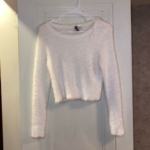 H&M fur crop sweater